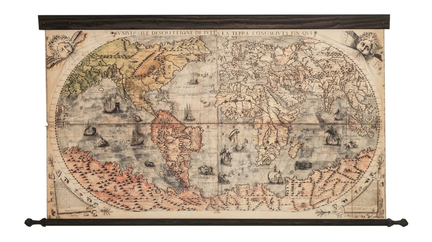 Terra Incognita World Map 1565 | Classic Vintage Style