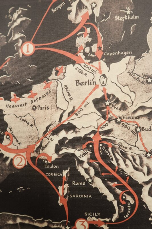 Routes to Berlin Map (1943) | WW2 Allies Planning Map