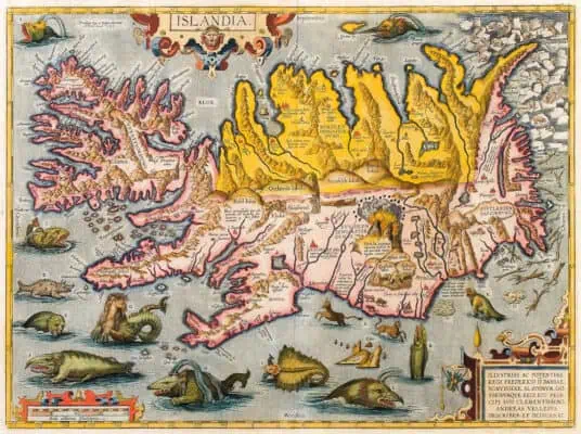 How to Choose the Perfect Historical Map for Your Collection- A Complete Guide 3 OldMapster historical map of Iceland with detailed coastlines and geographic features.