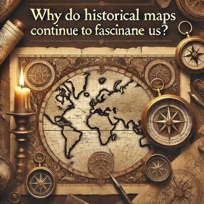 From Pirates to Pioneers: Why We’re Fascinated with Historical Maps 5 Vintage world map with navigational tools and candles for exploration.